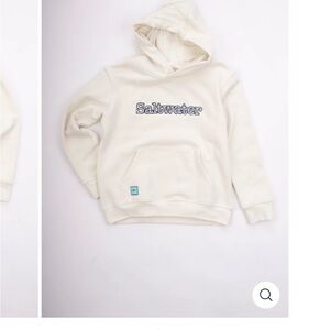 Kids Cream Hooded Sweatshirt Saltwater